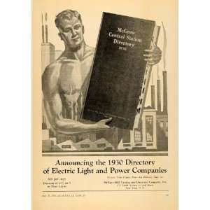 1930 Ad McGraw Hill Catalog & Directory Co. New York   Original Print 
