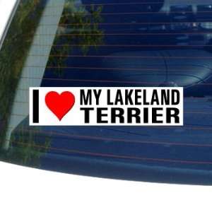  I Love Heart My LAKELAND TERRIER   Dog Breed   Window 