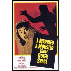 Married A Monster From Outer Space Vintage Movie Poster  