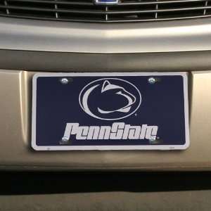  Penn State Nittany Lions Navy Blue Metal License Plate 