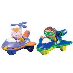 Super Why Super Why and Alpha Pig Flyer Vehicles Toys 