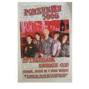  Powerman 5000 Spineshank Manmade God Handbill Poster Spine 