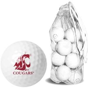  Washington State Cougars NCAA 15 Golf Ball Clear Pack 