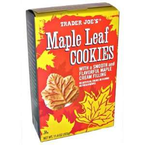 Trader Joes Maple Leaf Cookies Grocery & Gourmet Food