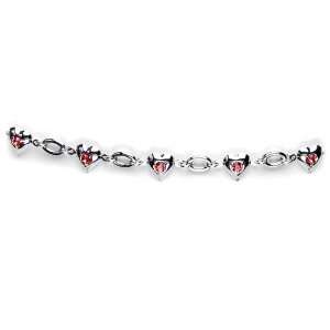  Red Gem Romantic Heart Belly Chain Jewelry