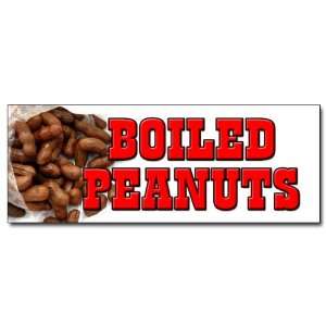  36 BOILED PEANUTS DECAL sticker stand cart hot 