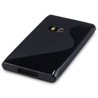 NOKIA N9 S CURVED GEL SKIN CASE   SOLID BLACK, WITH QUBITS BRANDED 