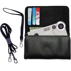  Black Purse Hand Bag Case for the Casio Exilim EX S1 with 