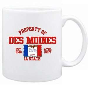   Property Of Des Moines / Athl Dept  Iowa Mug Usa City
