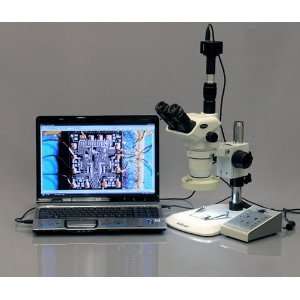   Stereo Zoom Microscope w/ 80 LED Light and 8M Color Digital Camera