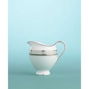   with Wedgwood Ribbon Stripe Creamer in Silver