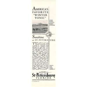  1930 St Petersburg FL America Favorite Winter Tonic Print 