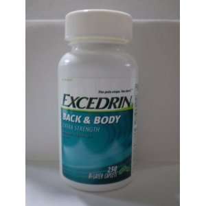  Excedrin Back and Body Pain Reliever 250 Bi Layer Caplets 
