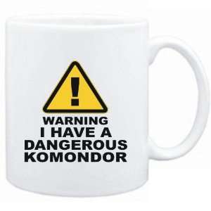    Mug White  WARNING  DANGEROUS Komondor  Dogs