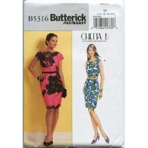   Pattern B5316 Misses Dress Sizes 14 16 18 20 Arts, Crafts & Sewing