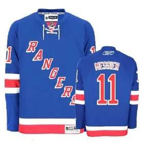 New York Rangers Jersey #11 Mark Messier Blue Hockey Authentic Jersey 