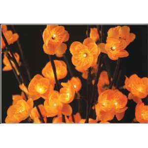  The Light Garden Battery Operated Lighted Amber Plum Flower Branch 