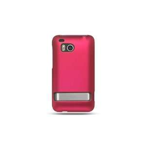 Rubberized phone case with all hot pink design that fits onto your HTC 