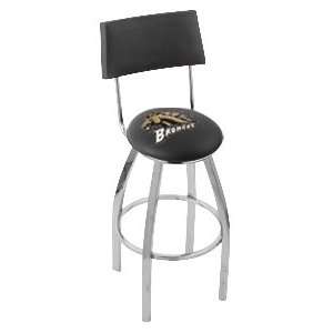  Western Michigan University Steel Logo Stool with Back and 
