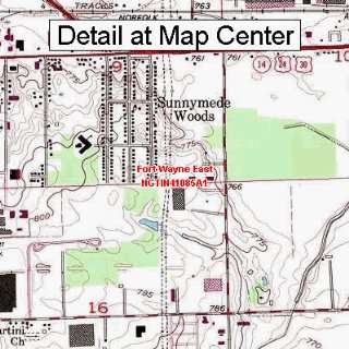   Map   Fort Wayne East, Indiana (Folded/Waterproof)