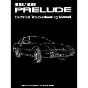  1988 HONDA PRELUDE Shop Service Repair Manual Book 