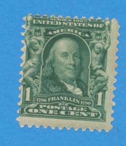 USA 1903 Scott 300 MNH 1 cent Franklin  