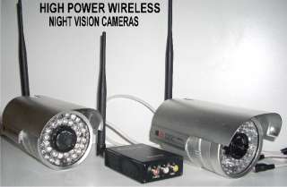 EXTENDED RANGE WIRELESS NIGHTVISION CCTV CAMERAS  