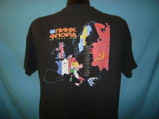 vintage PINK FLOYD EUROPEAN TOUR 1989 RUSSIAN t shirt L  