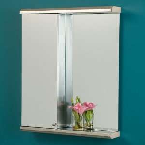   Stainless Steel Medicine Cabinet with Mirror   Brushed Stainless Steel