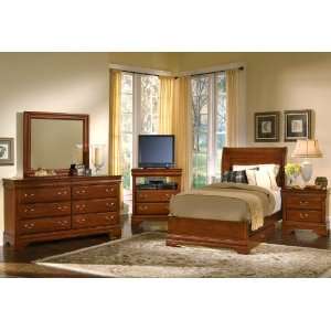  Vaughan Bassett Louis Collection Sleigh Bedroom Set with 