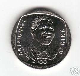 SOUTH AFRICA NELSON MANDELA 5 RAND COIN   UNC R5  