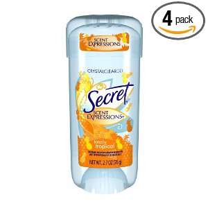 Secret Scent Expressions Crystal Clear Gel, Totally Tropical, 2.7 