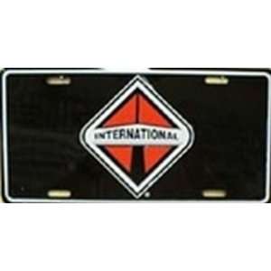  International Black Background License Plate Plates Tags 