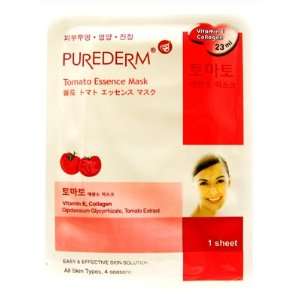 PureDerm Purederm Tomato Essence Mask 23ml. (Skin purifying and oil 