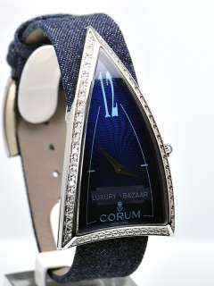 Corum Ladies Blue Rocket   Stainless Steel and Diamonds  