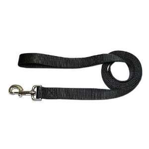   Dog Lead with Collar and Harness, 6 Feet, Jet Black