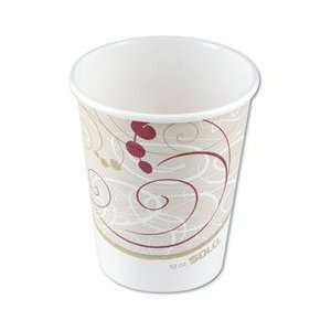  Solo 3378SMSYM 8 oz. Paper Hot Cups w/Handle, Symphony 