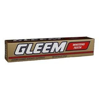 Gleem Sodium Fluoride Anticavity Toothpaste, 6.4 Ounce Tubes (Pack of 
