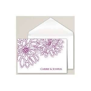  Exclusively Weddings Contemporary Peony Thank You Note 
