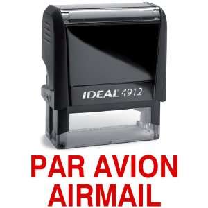  PAR AVION AIRMAIL Red Stock Self Inking Rubber Stamp 