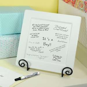 Wedding Favors Babys Signature Decorative Platter, Pen and Easel Set