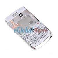 New Full Housing Case Cover for Blackberry Bold 9700 White+Silver Free 