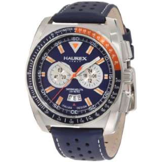Haurex Italy Mens 9A346UBO MPH Blue Dial Chrono Watch   designer 