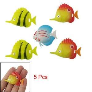   Pcs Assorted Color Plastic Movable Tropical Fish