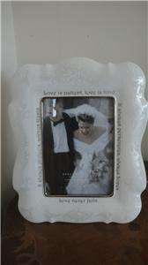 LENOX OPAL INNOCENCE LOVE IS PATIENT PICTURE FRAME NEW  