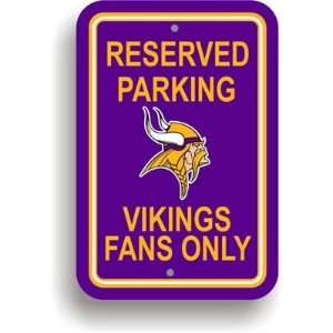  Minnesota Vikings NFL Reserved Parking Sign Sports 
