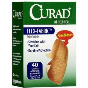  Curad Flex Fabric Bandages, 40 ct (Quantity of 5) Health 
