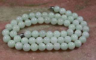  100% Natural A JADE Jadeite Bead Necklace 631160 ** It is 19 inches