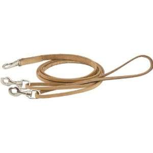 Saddlesmith of Texas One Piece Draw Training Reins   Natural Gold   3 