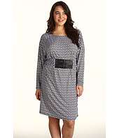 MICHAEL Michael Kors Plus   Plus Size Rattan Geo Print Belted Dress